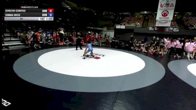 90 lbs Emma Rico, KCWA - Kern County Wrestling Association vs Evelyn Cortez, CVWA - Central Valley Wrestling Association