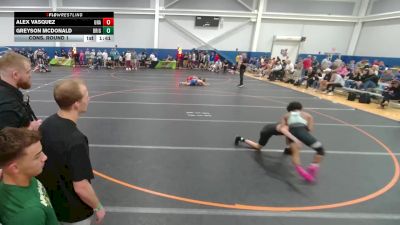 106 lbs Cons. Round 1 - Alex Vasquez, Unattached vs Greyson McDonald, Unattached