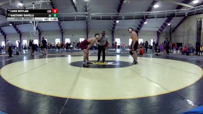 197 lbs Cons. Round 3 - Luke Boylan, Seton Hill vs Gaetano Savelli, Gannon University