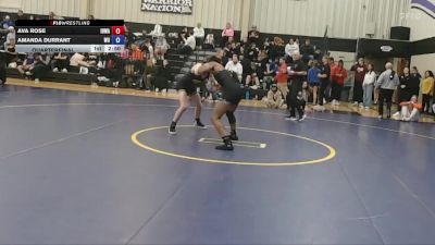 124 Open Quarterfinal - Amanda Durrant, Waldorf University vs Ava Rose, Iowa