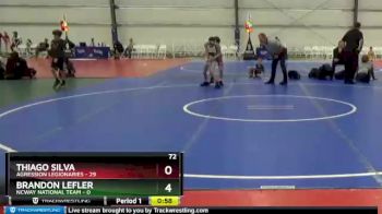 72 lbs Round 5 - Thiago Silva, Agression Legionaries vs Brandon Lefler, NCWAY National Team