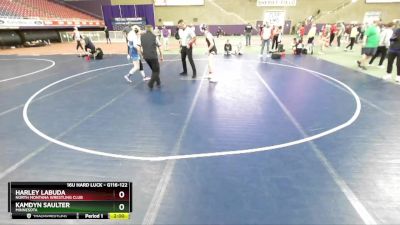 G116-122 lbs Round 1 - Harley LaBuda, North Montana Wrestling Club vs Kamdyn Saulter, Minnesota