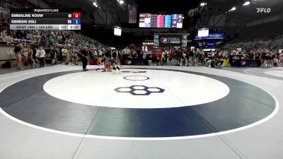 125 lbs Cons. Rd Of 64 - Emmaline Kouw, MI vs Genesis Egli, WA