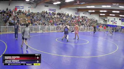 190 lbs Cons. Round 4 - Saxon Montes, Canby Mat Club vs Aryan Wright, Marshfield High School Wrestli