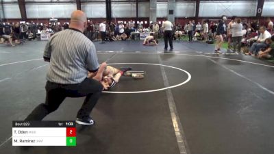 120 lbs Consi Of 8 #1 - Tyler Oden, Middletown North vs Marcos Ramirez, Unattached