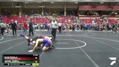 160 lbs Round 3 - Rafael Varela, Ark City Takedown Wrestling Cl vs Alan Padilla, Hugoton Wrestling Club