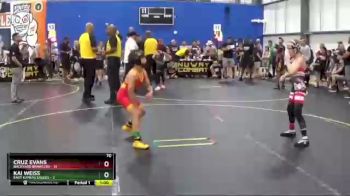 70 lbs Round 4 (6 Team) - Cruz Evans, Backyard Brawlers vs Kai Weiss, East Kansas Eagles