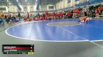 90 lbs Round 3 (4 Team) - Lucas Manning, Portage vs Karter Kropp, New Palestine