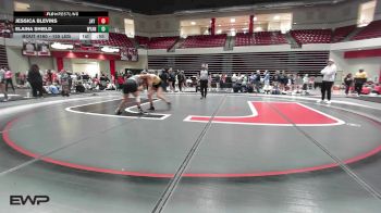 155 lbs Consolation - Jessica Blevins, Jay HS vs Elaina Shield, Wyandotte HS Girls