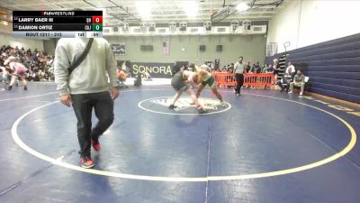 215 lbs Cons. Round 1 - Larry Baer Iii, Quartz Hill vs Damion Ortiz, Cajon