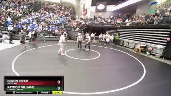 285 lbs Quarterfinal - Kaydon Williams, Corner Canyon vs Deron Cofer, Westlake