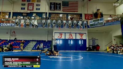 106 lbs Placement (16 Team) - Daniel Bazan, Mt Vernon vs Manuel Esquvial-Juarez, Purdue Polytechnic