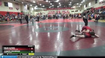 100 lbs Round 3 - Corbyn Holdeman, Crass Trained vs Miles Alters, Pinnacle Wrestling Club