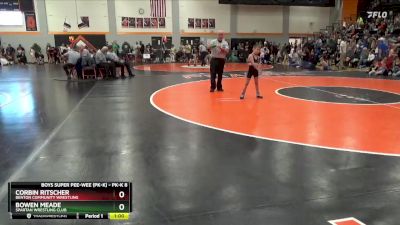 Round 3 - Corbin Ritscher, Benton Community Wrestling vs Bowen Meade, Spartan Wrestling Club