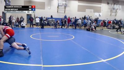 115 lbs Champ. Round 4 - Kamron Morales, Cougar Wrestling Club vs Jacob Metcalf, Hawk Wrestling Club