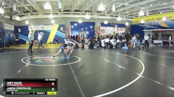 120 White Semifinal - Jaron Montalvo, Winter Park vs Joey Davis, Lake Brantley Hs