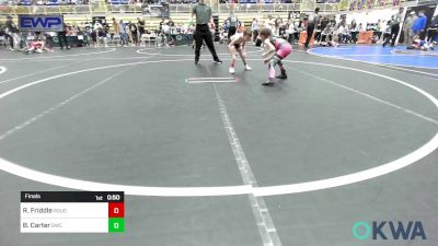 49 lbs Final - Ryker Friddle, Rough Riders vs Brinley Carter, Bartlesville Wrestling Club