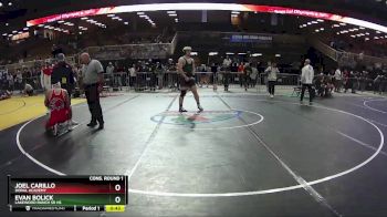 3A 215 lbs Cons. Round 1 - Evan Bolick, Lakewood Ranch Sr Hs vs Joel Carillo, Doral Academy