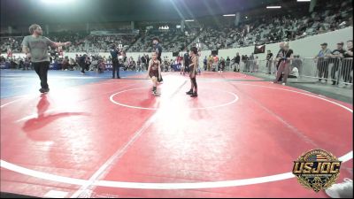 49 lbs Consi Of 16 #1 - Austin Galaviz, Tuttle Wrestling vs Easton Winans, Rough Riders