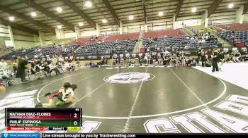 45 lbs Placement (16 Team) - Nathan Diaz-Flores, Warriors Of Christ vs PHILIP ESPINOSA, West Coast Riders