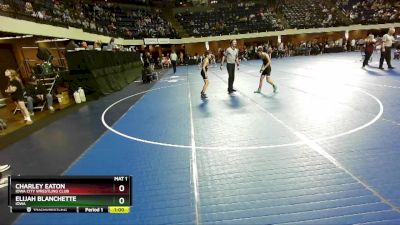 92 lbs Cons. Round 3 - Elijah Blanchette, Iowa vs Charley Eaton, Iowa City Wrestling Club