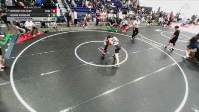 144 lbs Quarterfinal - Aiden Aguilar, Lancers WC vs Jethro Holiday, Rough House Wrestling Club