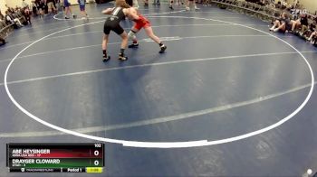 102 lbs Round 5 (6 Team) - Abe Heysinger, Iowa USA Red vs Drayger Cloward, Utah