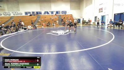 174 lbs Placement Matches (16 Team) - Zack Morgan, Santa Rosa Junior College vs Isaac Romero-Martinez, Modesto Junior College