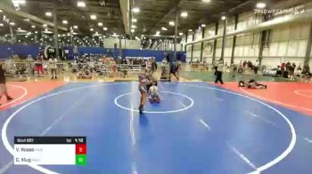 98 lbs Quarterfinal - Vincent Rosas, Maize Wrestling Club vs Colton Klug, Mollitium