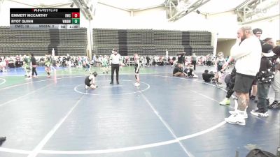 61 lbs Rr Rnd 1 - Emmett McCarthy, DoughBoys ES vs Ryot Quinn, Williamstown Mighty Braves ES