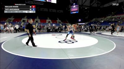 150 lbs Cons. Rd Of 32 - Wallace Evans, AK vs Tuff Hutcheson, OH