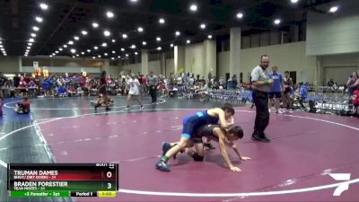 100 lbs Placement (16 Team) - Truman Dames, BHWC/ Dirt Divers vs Braden Forestier, Team Misfits