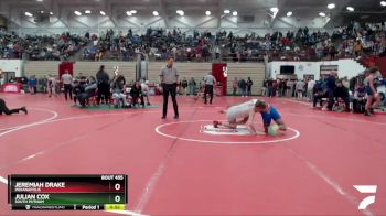 138 lbs Cons. Round 3 - Jeremiah Drake, Indianapolis vs Julian Cox, South Putnam