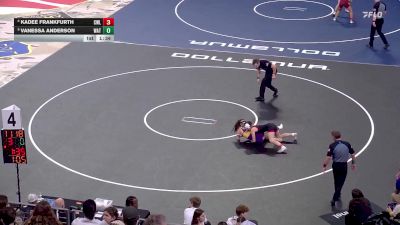 105 lbs Quarterfinal - Vanessa Anderson, Watertown vs Kadee Frankfurth, Clark/Willow Lake