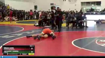 132 lbs Champ. Round 1 - Anthony Zuniga, Carter vs Brian Leon, Eleanor Roosevelt