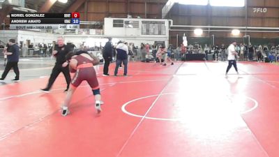 145A lbs Quarterfinal - Gianni Gennaro, Deep Roots vs Michael Perez, Hanover Area