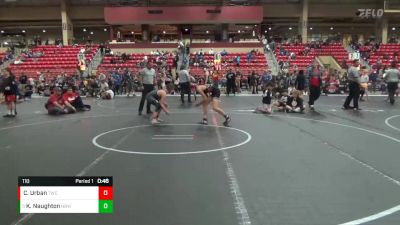 110 lbs Cons. Round 5 - Knox Naughton, Nebraska Boyz Wrestling vs Chase Urban, Tiger Wrestling Club