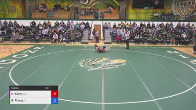 149 lbs Richard Flores, Tiffin vs Hayden Kuhn, Ashland