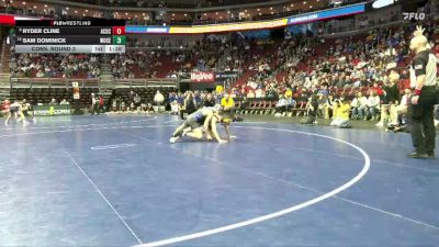 1A-144 lbs Cons. Round 3 - Ryder Cline, AC/GC vs Sam Dominick, Woodbury Central