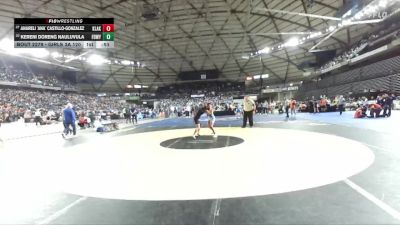 Girls 3A 120 lbs Cons. Round 1 - Kereni Doreng Nauluvula, Federal Way (Girls) vs Anareli `Ana` Castillo-Gonzalez, Kentlake (Girls)