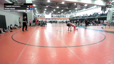 165 lbs Semifinal - Landen McDowell, Greater Heights vs Ryder Kruse, NWTC