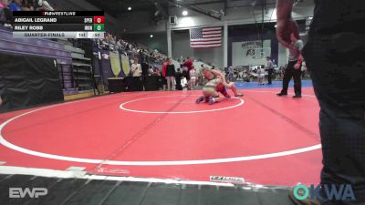 115 lbs Quarterfinal - Abigail LeGrand, Sperry Wrestling Club vs Riley Robb, IRONMEN Wrestling Club