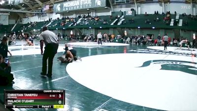 125 lbs 5th Place Match - Christian Tanefeu, Michigan vs Malachi O`Leary, Ohio