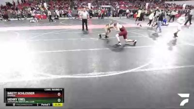 130 lbs Cons. Round 4 - Brett Schlosser, Barron vs Henry Ebel, Jefferson Wrestling Club