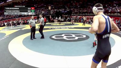 D3-120 lbs Cons. Round 2 - Ethan Cantrell, West Union vs Collin Eckman, Clearview