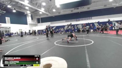 106 lbs Cons. Round 4 - Eisa Scrapper, Poway Wrestling vs Ricardo Quiros, Eastvale Elite