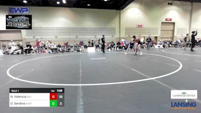 135 lbs Semifinal - Nickolas Valencia, Valiant Prep Wrestling Club vs Dylan Sardina, Askren Wrestling Academy - (B)