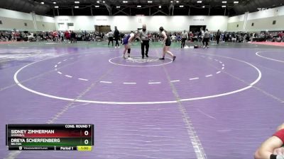 155 lbs Cons. Round 7 - Dreya Scherfenberg, Belton vs Sidney Zimmerman, Hannibal