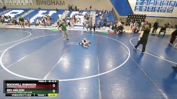 40-42 B Round 1 - Rockwell Robinson, Sanderson Wrestling Academy vs Rex Nielson, Champions Wrestling Club