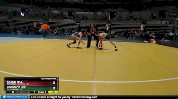 93 lbs Quarterfinals (8 Team) - Dominick Lee, Hutchinson vs Kason Hill, Zumbrota-Mazeppa